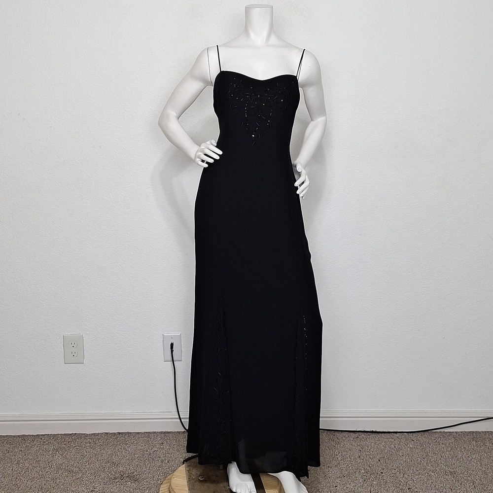 Vintage Studio I Embroidered Fairy Sequin Beaded Whimsigoth Maxi Witchy Dress 14